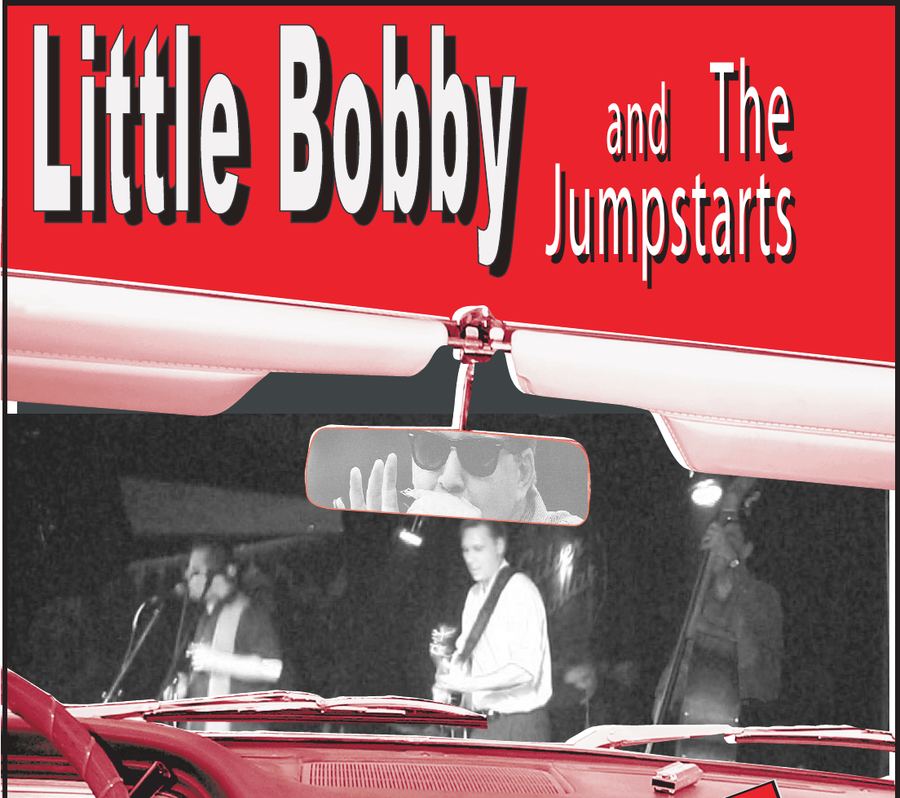 Tickets in the Glove Box album artwork — the band seen through the windshield of a red 1960s convertible